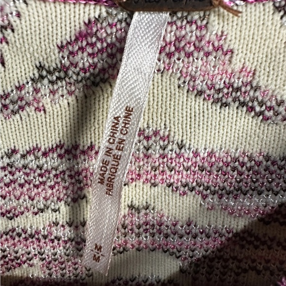 Free People Pink and White Cream Bodycon Mini Dress - Picture 5 of 7